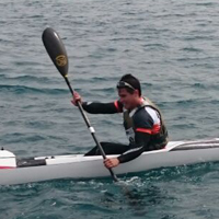Antoni Prats en surfski