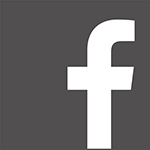 Logotipo blanco y negro de facebook
